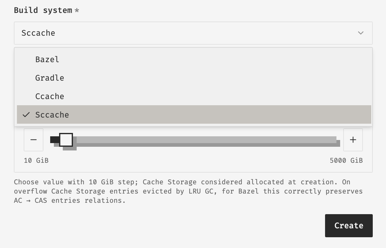 Create Ccache Project Dialog